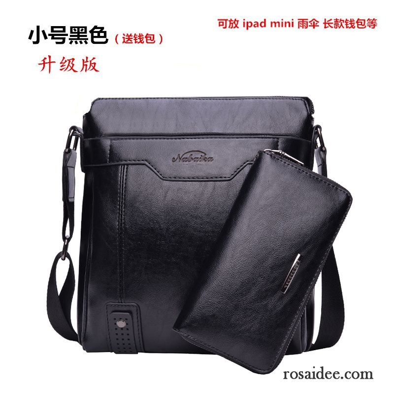 Umhängetasche Herren Braun Trend Taschen Freizeit Vertikaler Schnitt Messenger-tasche Schultertaschen Geschäft Herren Rucksäck Leder Günstig