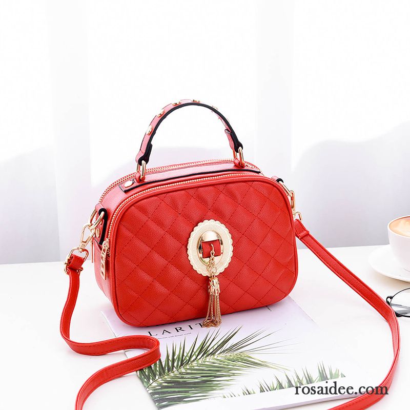 Umhängetaschen Damen Das Neue Allgleiches Mode Herbst Messenger-tasche Blau Rot