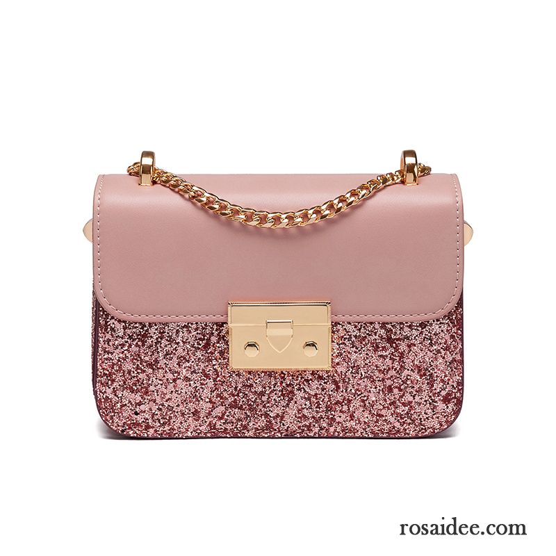 Umhängetaschen Damen Das Neue Mode Kette Sequins Messenger-tasche Rosa