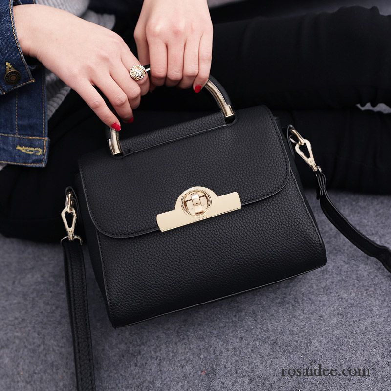 Umhängetaschen Damen Einfach Allgleiches Messenger-tasche Das Neue Handtaschen Schwarz