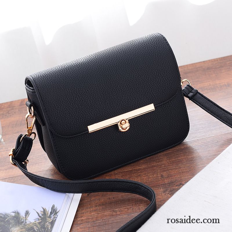 Umhängetaschen Damen Mini Messenger-tasche Schultertaschen Sommer Einfach Das Neue Schwarz