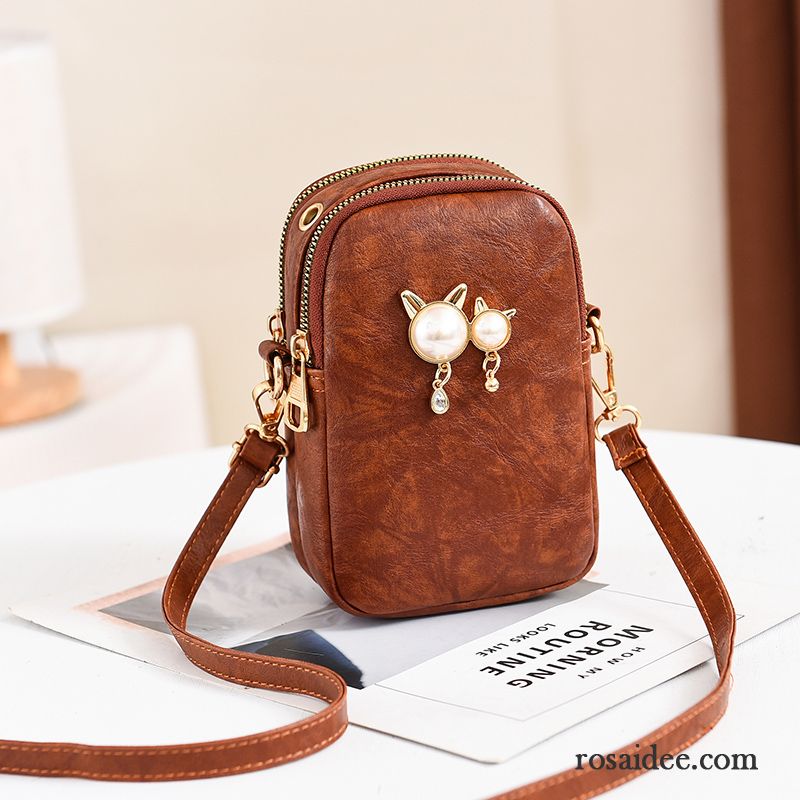 Umhängetaschen Damen Mini Mode Allgleiches Messenger-tasche Das Neue Einfach Braun