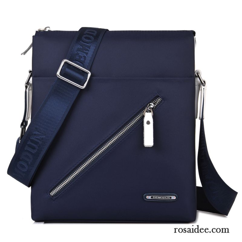 Umhängetaschen Herren Rindsleder Wasserdicht Schultertaschen Rucksäck Oxford-tuch Messenger-tasche Braun