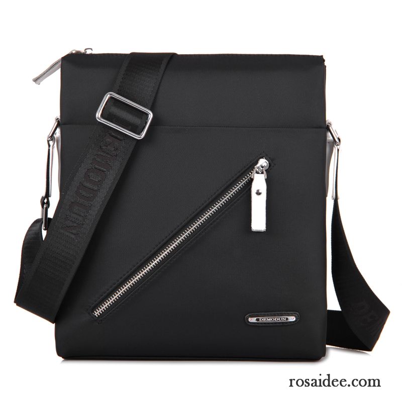 Umhängetaschen Herren Rindsleder Wasserdicht Schultertaschen Rucksäck Oxford-tuch Messenger-tasche Braun