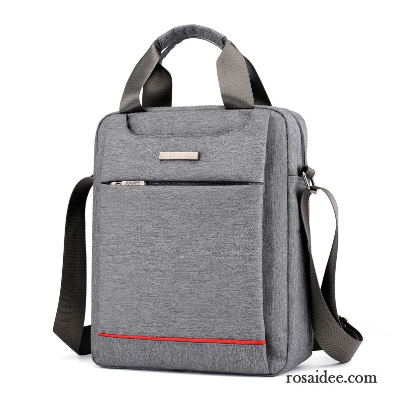 Umhängetaschen Herren Rucksäck Freizeit Aktentasche Schultertaschen Messenger-tasche Oxford-tuch Grau