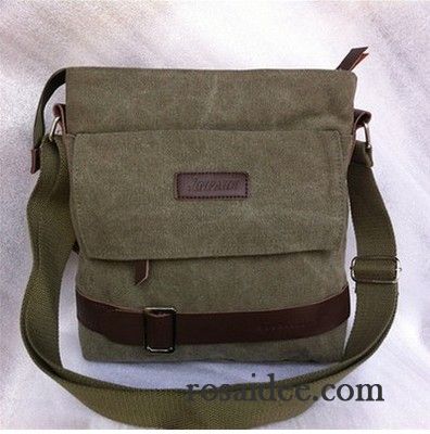 Umhängetaschen Herren Sporttaschen Retro Messenger-tasche Das Neue Mit Wasser Gewaschen Segeltuch Army Grün