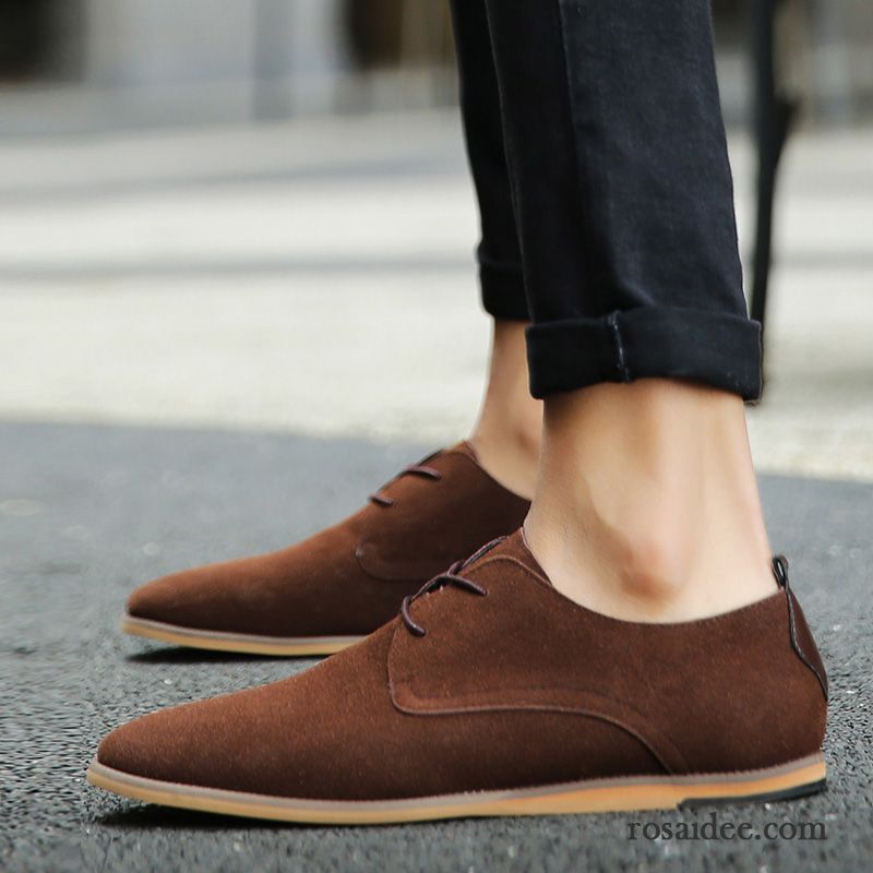 Weisse Herren Schuhe Geschäft Trend England Lederschue Gefrostet Spitze Schuhe Casual Herbst Herren Neue Retro