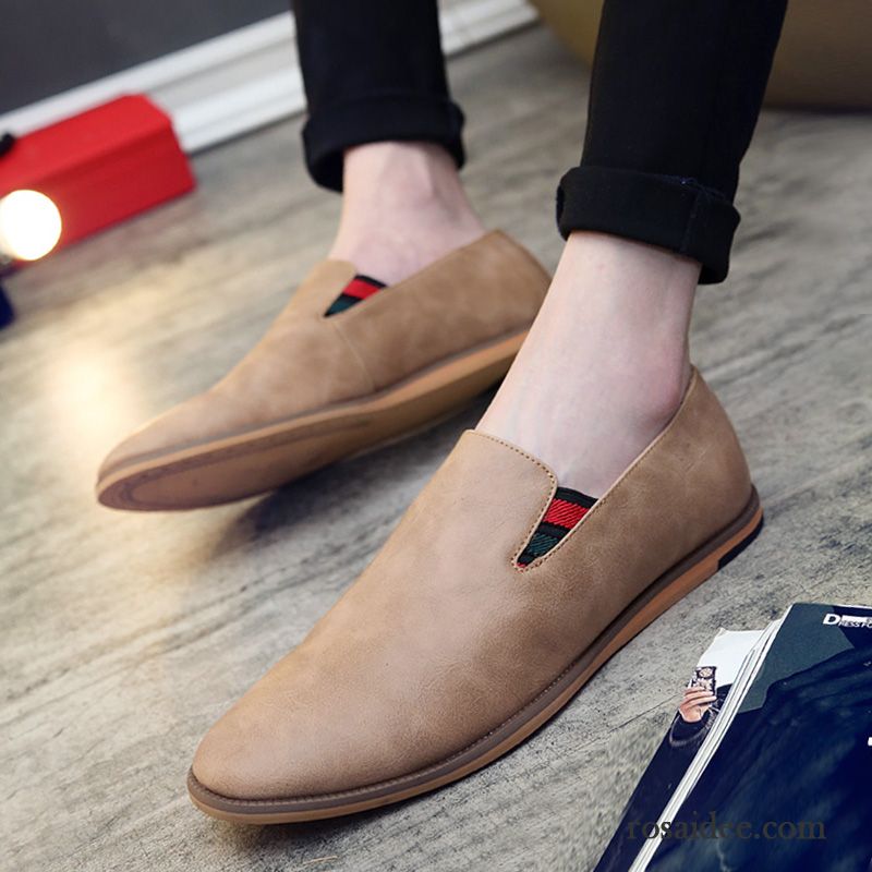 Weisse Herren Schuhe Geschäft Trend England Lederschue Gefrostet Spitze Schuhe Casual Herbst Herren Neue Retro