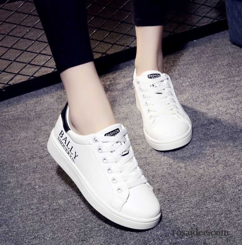 Weiße Sneaker Frauen Trend Weiß Damen Allgleiches Schüler Herbst Schuhe Feder Casual Skaterschuhe Schnürung Kaufen