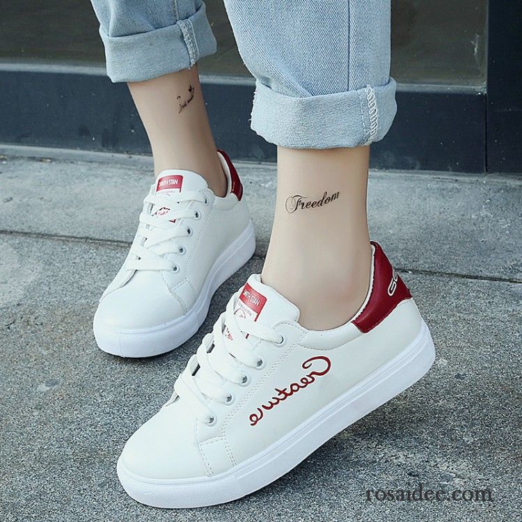 Weiße Sneaker Frauen Trend Weiß Damen Allgleiches Schüler Herbst Schuhe Feder Casual Skaterschuhe Schnürung Kaufen