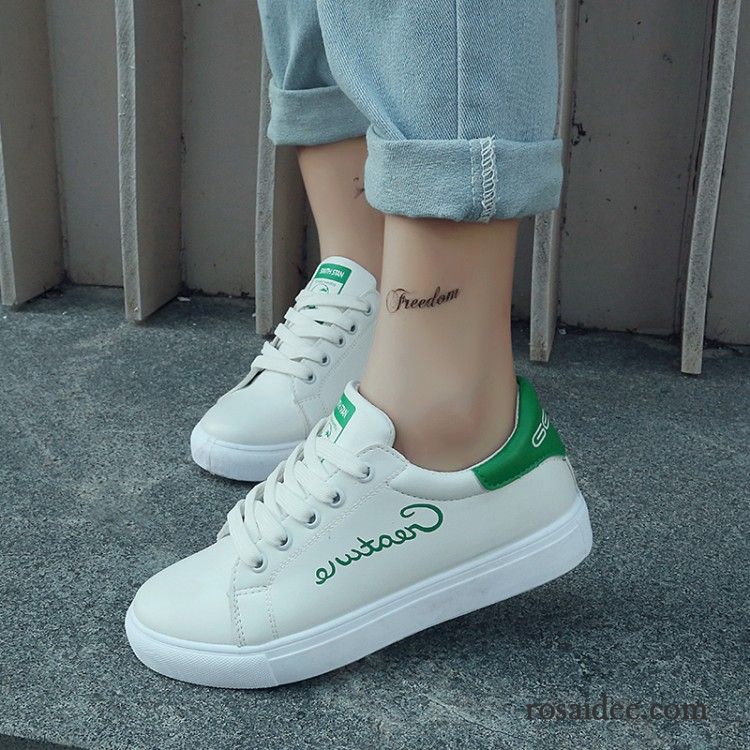 Weiße Sneaker Frauen Trend Weiß Damen Allgleiches Schüler Herbst Schuhe Feder Casual Skaterschuhe Schnürung Kaufen