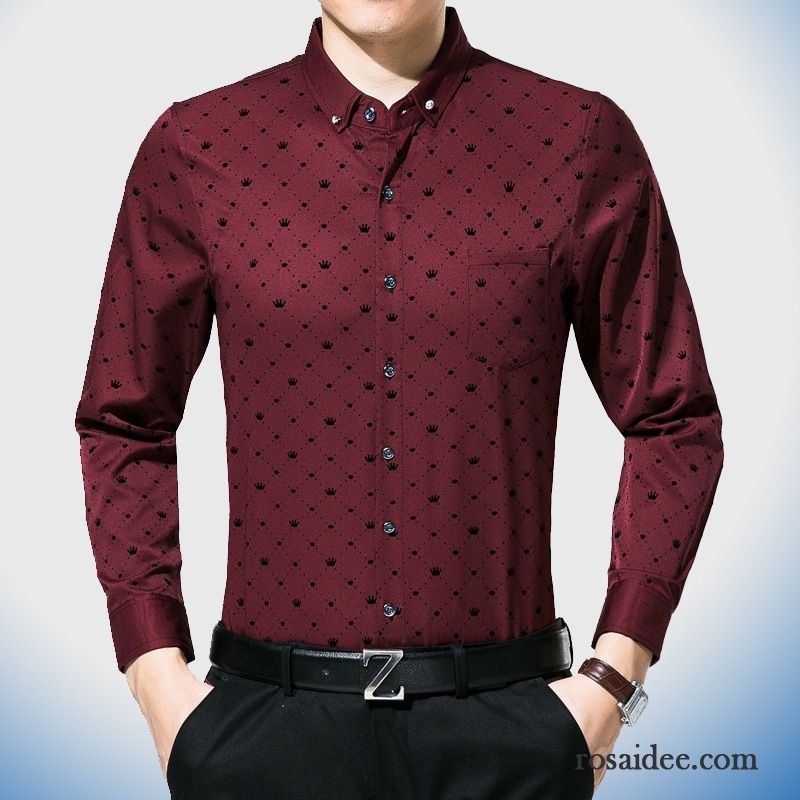 Weißes Hemd Slim Fit Herren Hemden Dünn Lange Ärmel Baumwolle Herren Herbst