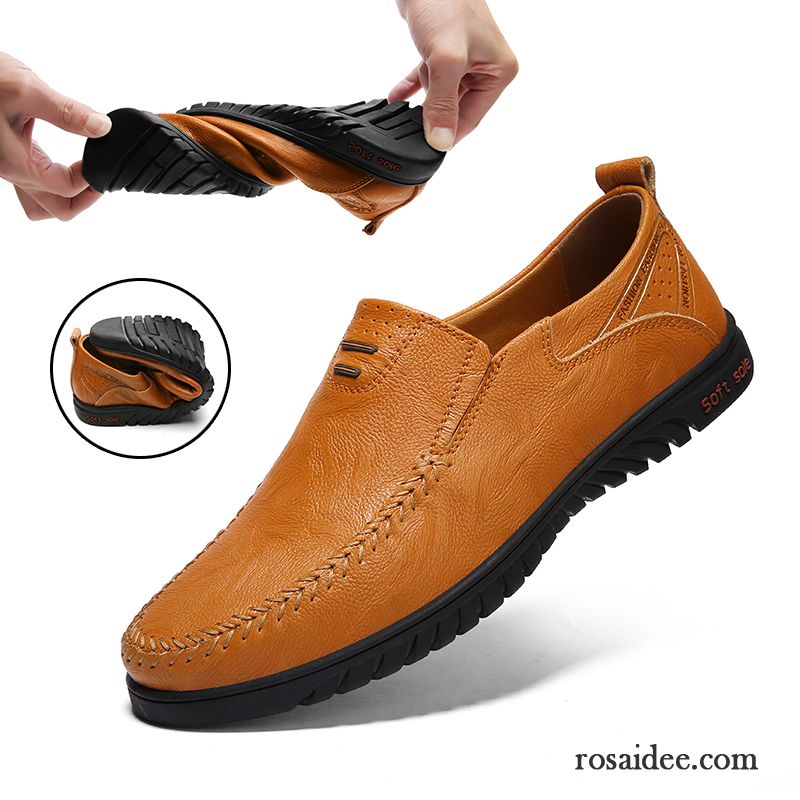 Wildleder Halbschuhe Herren Allgleiches Lederschue Neue Weiche Sohle Herren Schuhe Schwarz Casual Echtleder Faul Kaufen