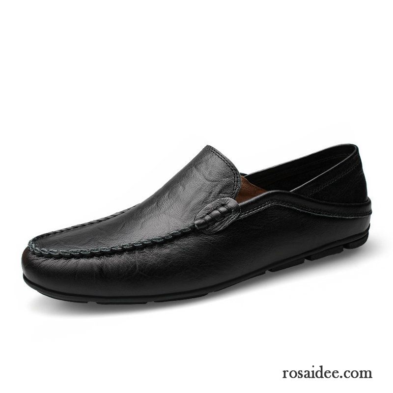 Wildleder Halbschuhe Herren Allgleiches Lederschue Neue Weiche Sohle Herren Schuhe Schwarz Casual Echtleder Faul Kaufen