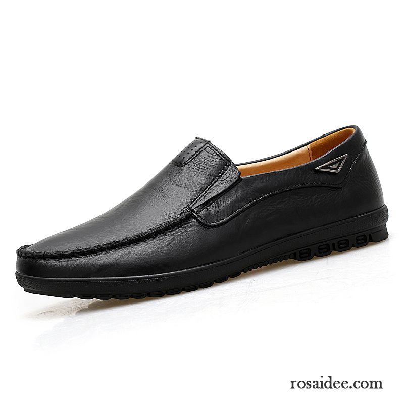 Wildleder Halbschuhe Herren Allgleiches Lederschue Neue Weiche Sohle Herren Schuhe Schwarz Casual Echtleder Faul Kaufen