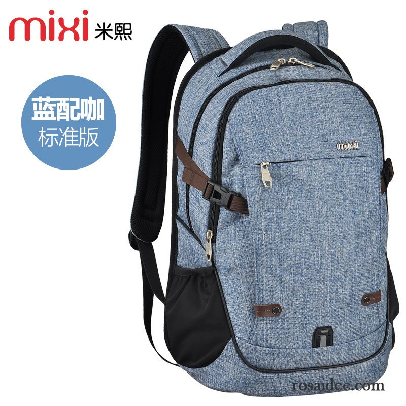 Wildleder Herren Freizeit Schulranzen Frau Laptoptasche Rucksäck Mode Schüler Trend Herren Reise Geschäft