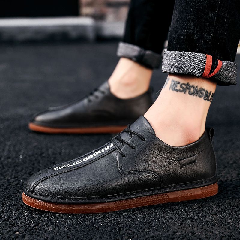 Wildleder Schuhe Herren Sommer England Casual Schuhe Feder Trend Herren Lederschue Atmungsaktiv Weiche Sohle Neue Grau Sale