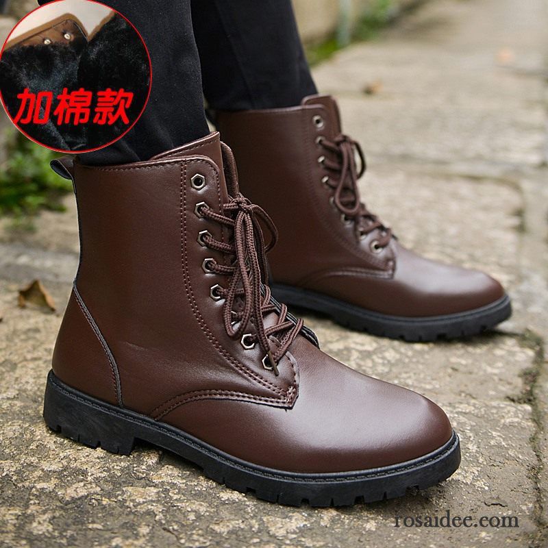 Wildleder Stiefeletten Herren Cargohose Martin Stiehlt Schuhe Winter Herren England Herbst Hohe Plus Samt Sale