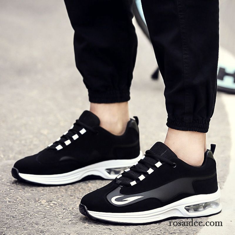 Wildlederschuhe Schwarz Schüler Schuhe Casual Teenager Herren Sportschuhe Trend Luftkissen Feder Allgleiches Billig