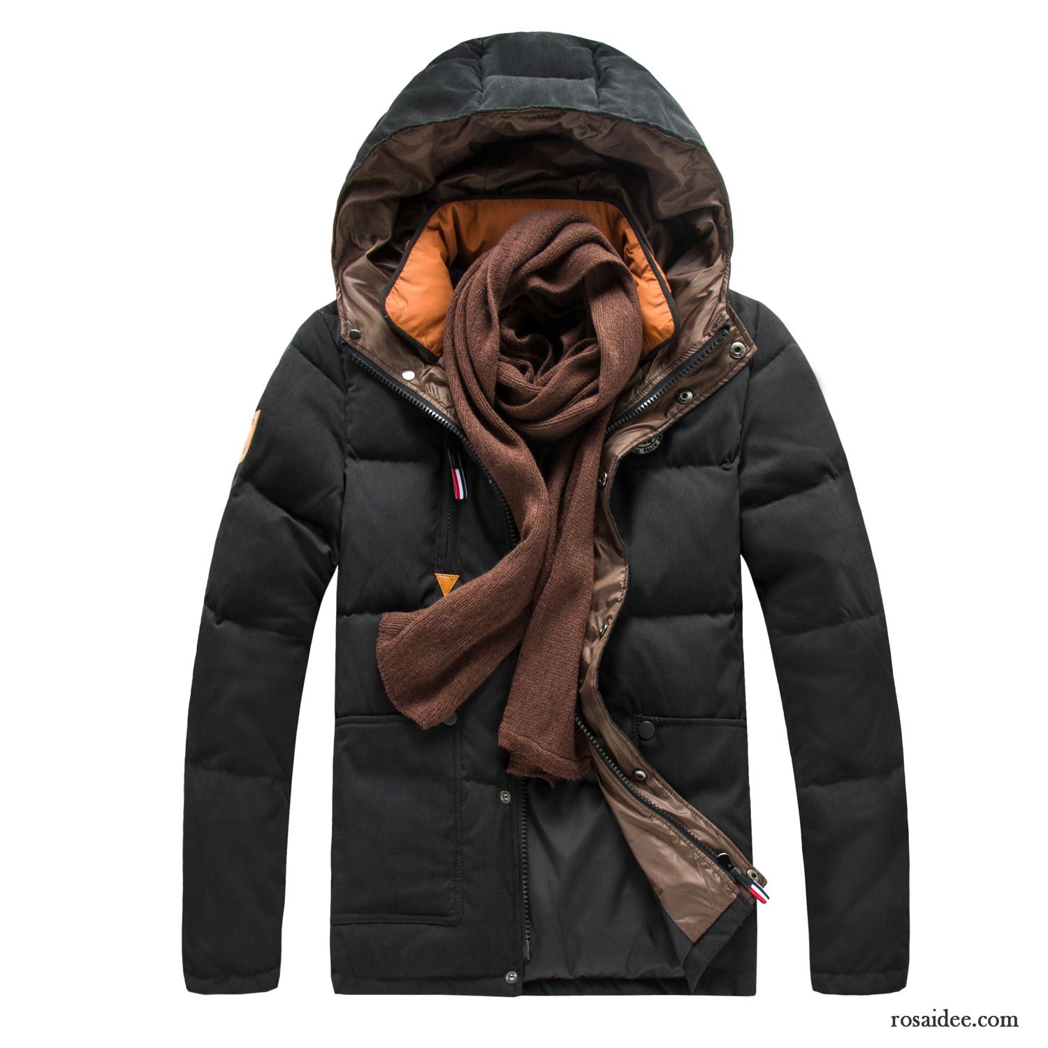 Winter Daunenjacke Herren Überzieher Daunenjacke Herren Kapuze Mode Günstig