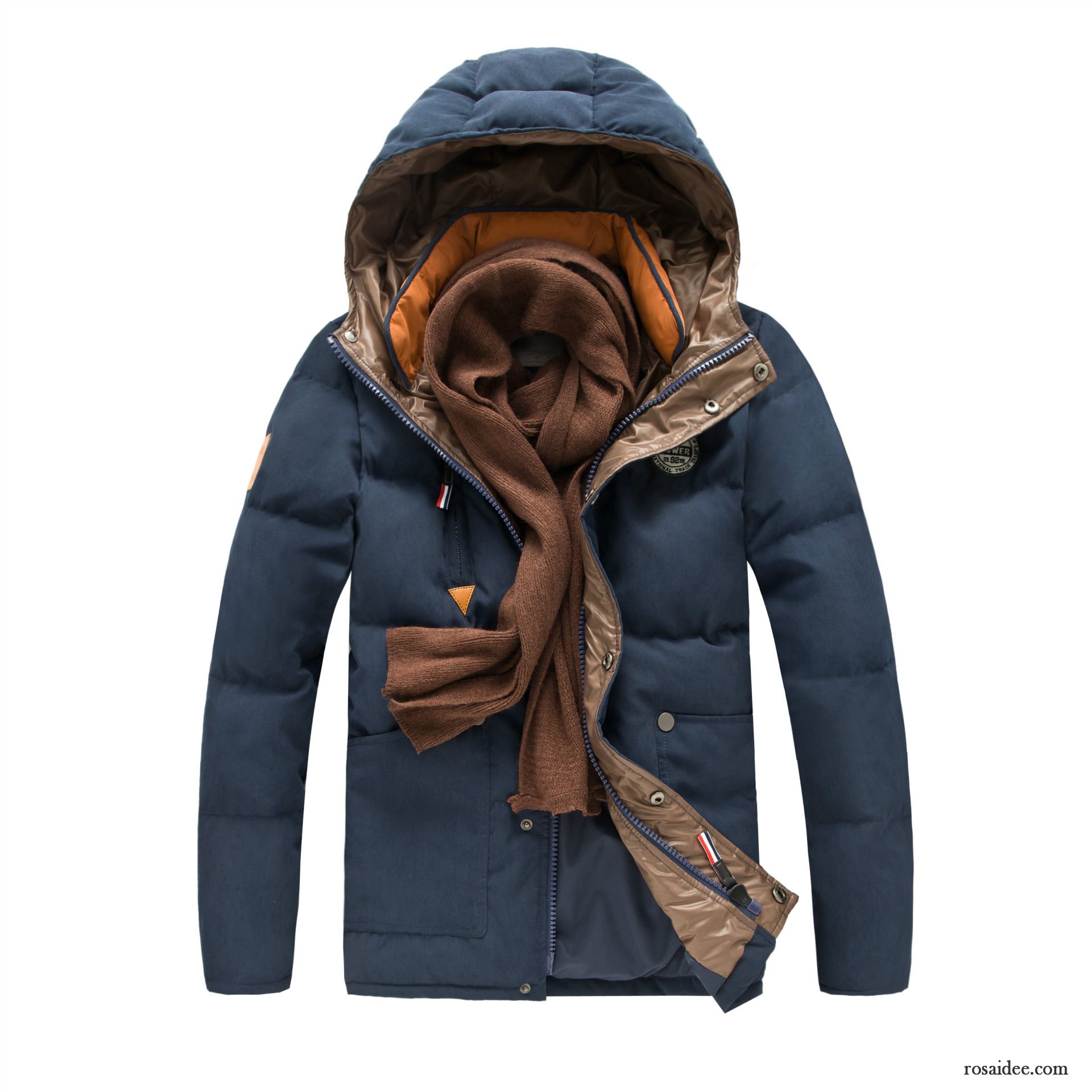 Winter Daunenjacke Herren Überzieher Daunenjacke Herren Kapuze Mode Günstig