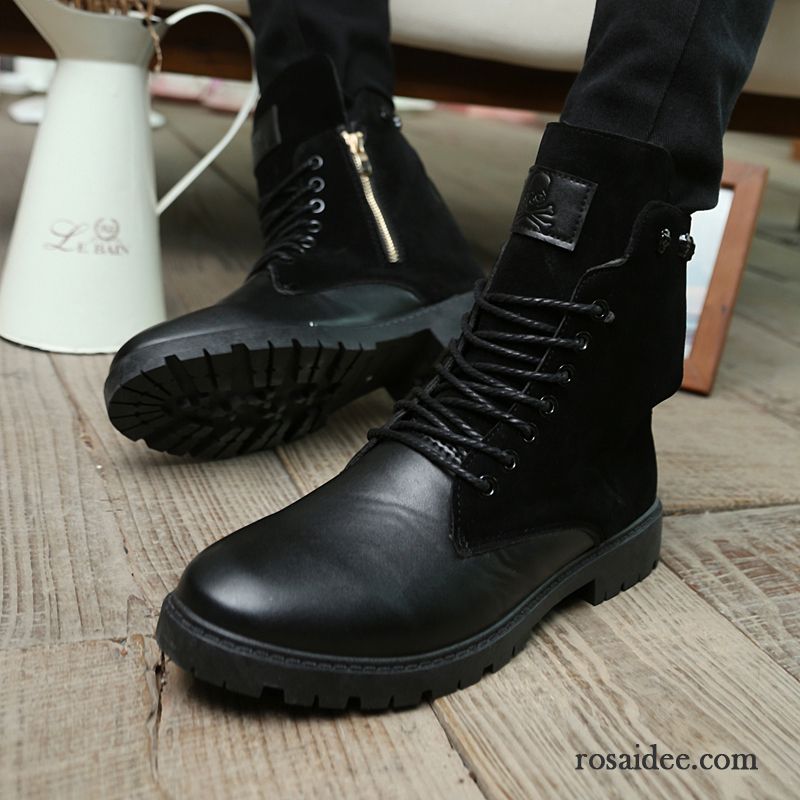 Winterschuhe Herren Schwarz Herren Cargohose Herbst Hohe Trend Baumwolle Schuhe Martin Stiehlt Billig