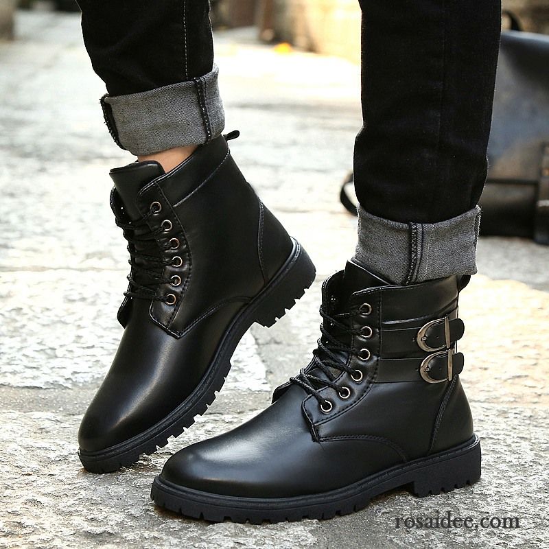 Winterschuhe Herren Schwarz Herren Cargohose Herbst Hohe Trend Baumwolle Schuhe Martin Stiehlt Billig