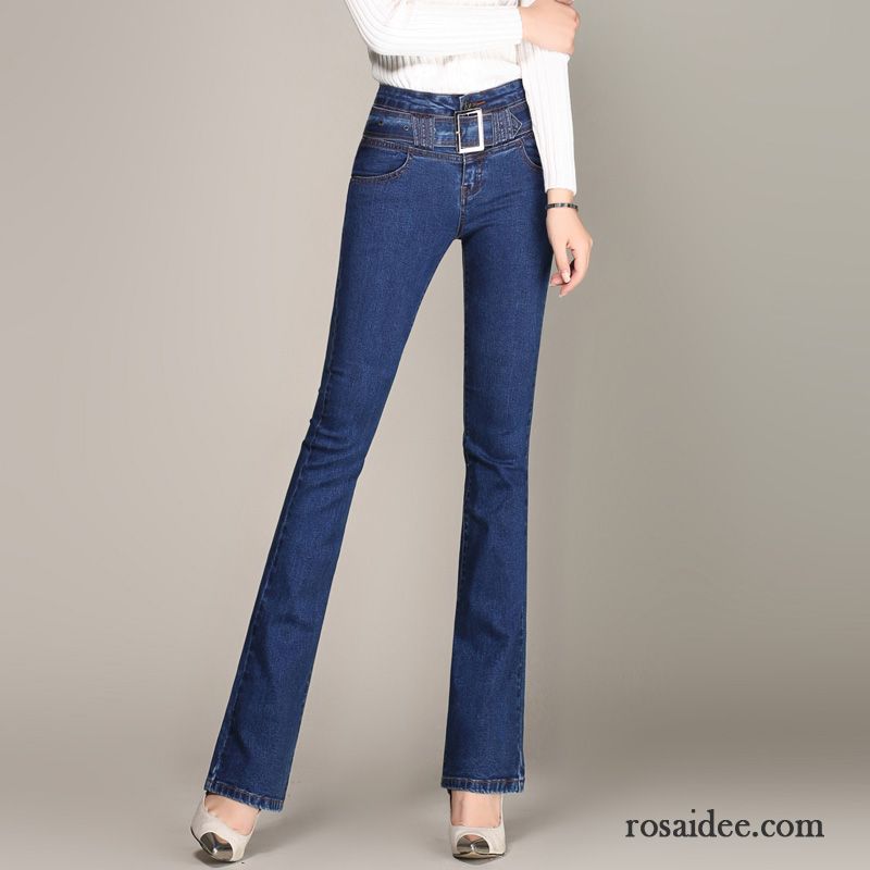 Zerrissene Boyfriend Jeans Damen Gürtel Hose Schlank Hohe Taille Jeans Damen Leicht Herbst Neu Große Größe Sale