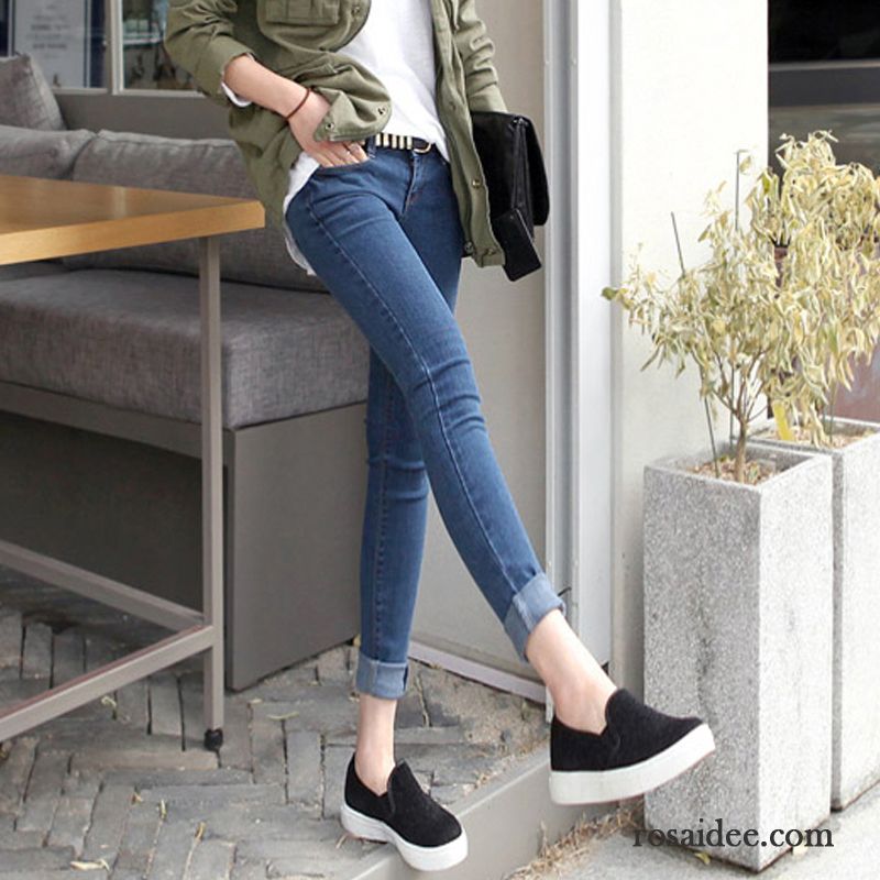 Ausgefallene Jeans Für Damen Strumpfhose Dünn Jeans Damen Herbst Bleistift Hose Schwarz Schlank Elastisch Schüler Kaufen