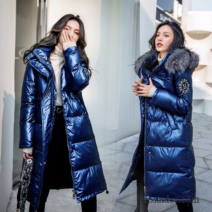 Baumwolle Mantel Damen Dünn Trend Mode Lose Gemütlich Freizeit Blau