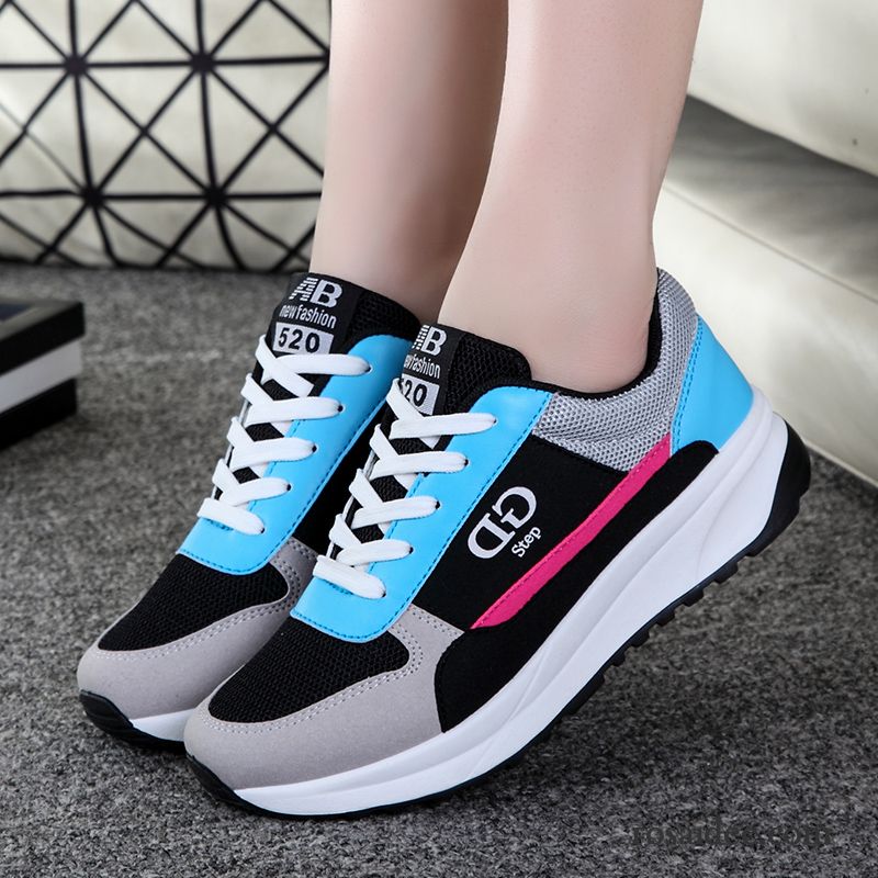 Blaue Schuhe Damen Sportschuhe Trend Net Laufschuhe Schüler Neue Feder Casual Damen Atmungsaktiv Mischfarben Verkaufen