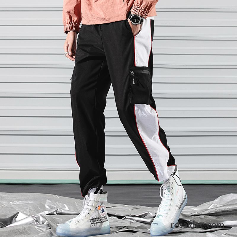 Cargohose Herren Lose Werkzeugbau Gerade Sport Trend Freizeit Weiß