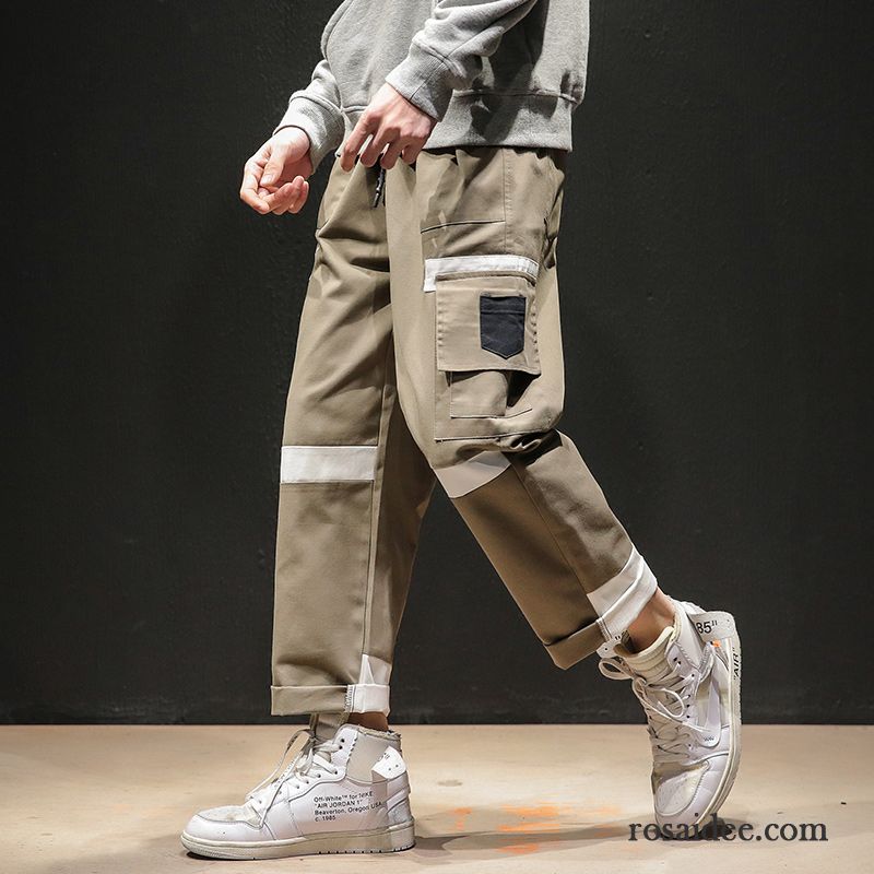 Cargohose Herren Werkzeugbau Große Größe Neunte Hose Sommer Fett Freizeit Army Grün