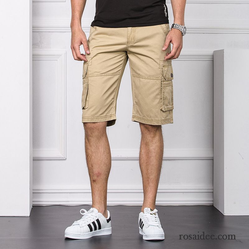 Chino Hose Herren Skinny Lose Herren Strand Neu Freizeit Sommer Kurze Hose Große Größe Viele