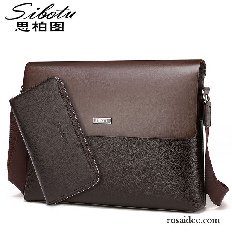 Coole Taschen Für Männer Leder Freizeit Messenger-tasche Aktentasche Trend Kreuzung Geschäft Herren Schultertaschen Rucksäck Sale