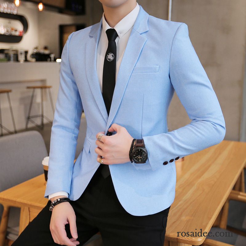 Cordblazer Herren Braun Blazer Anzüg Jugend Blau Überzieher Herbst Freizeit Trend Mantel Schlank Herren Billig