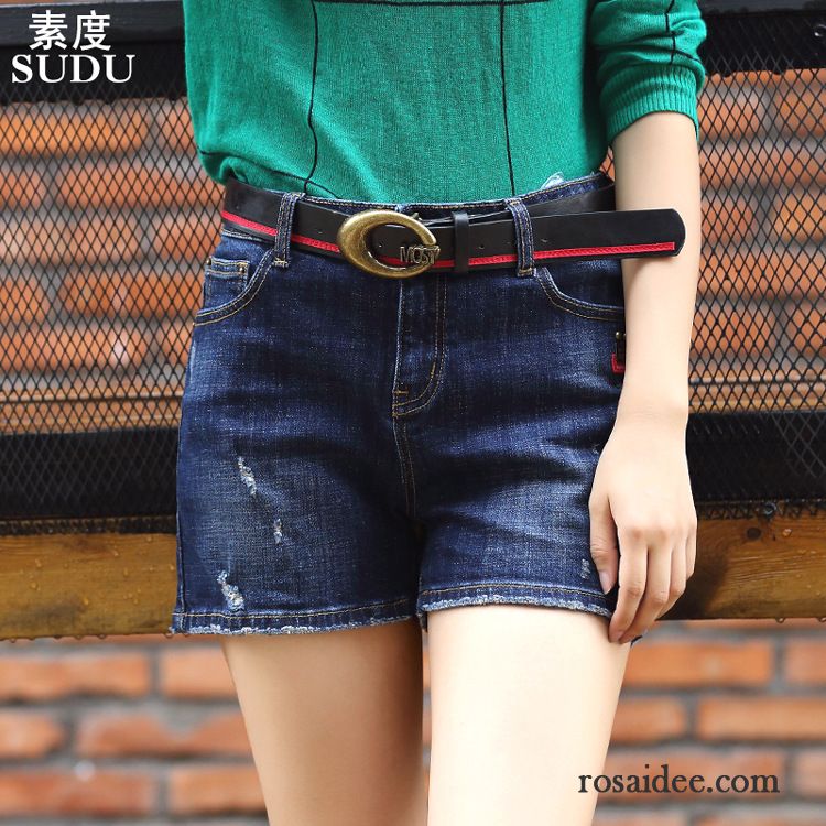 Damen Jeans Günstig Kaufen Middle Waisted Neu Damen Herbst Große Größe Elastisch Kurze Hose Verkaufen