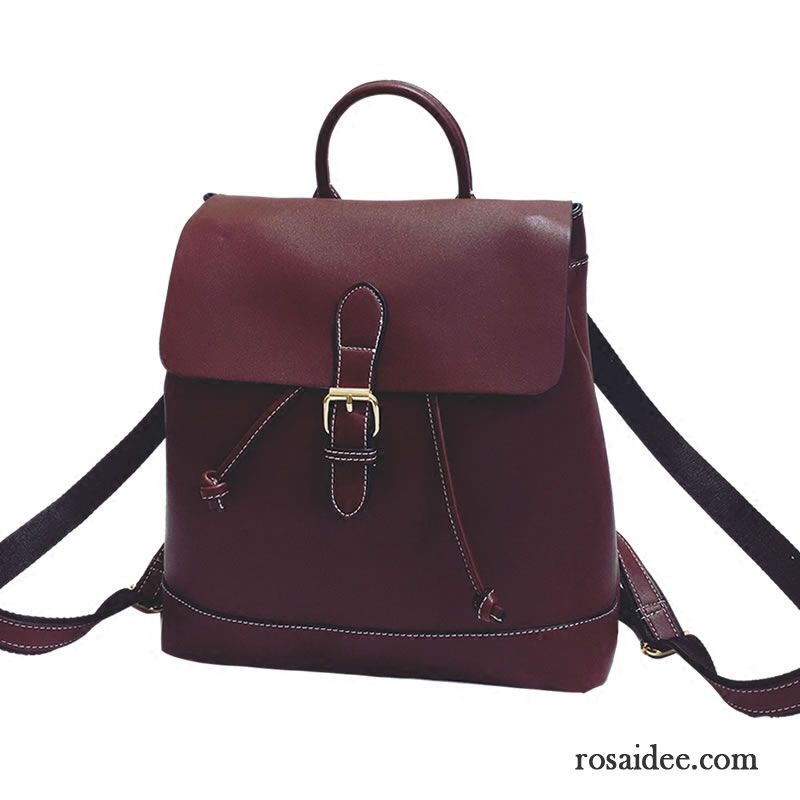 Damen Rucksäck Groß Reise Retro Hochschule Mode Rucksäcke Pumpenriemen Das Neue Hohe Kapazität Taschen Winter Allgleiches