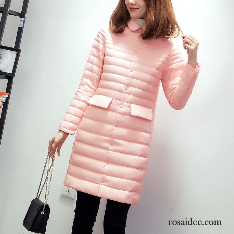 Daunenjacke Kaufen Damen Winter Neu Überzieher Duck Nach Unten Trend Herbst Rosa Daunenjacke Dünn Damen Langer Abschnitt Schlank Ultra Licht Billig