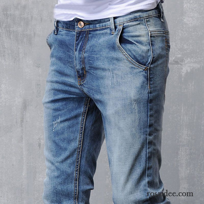 Jeans Herren Herren Feder Schlank Dünn Mode Neu Jeans Billig