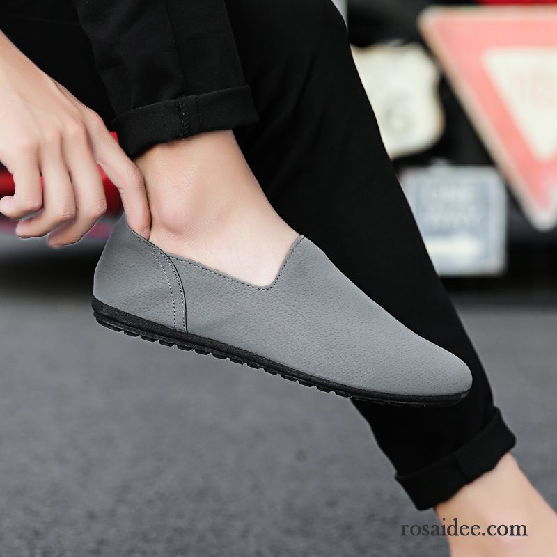 Elegant Sneaker Herren Herren Casual Grau Mode Schuhe Lederschue Allgleiches Weiche Sohle Trend Kaufen