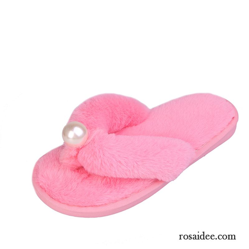 Flip Flops Damen Hausschuhe Herbst Rutschsicher Winter Rosa