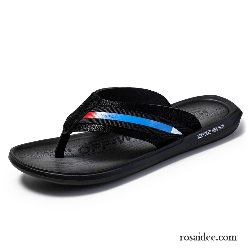 Flip Flops Herren Hausschuhe Feder Sommer Neue Trend Mode Schwarz