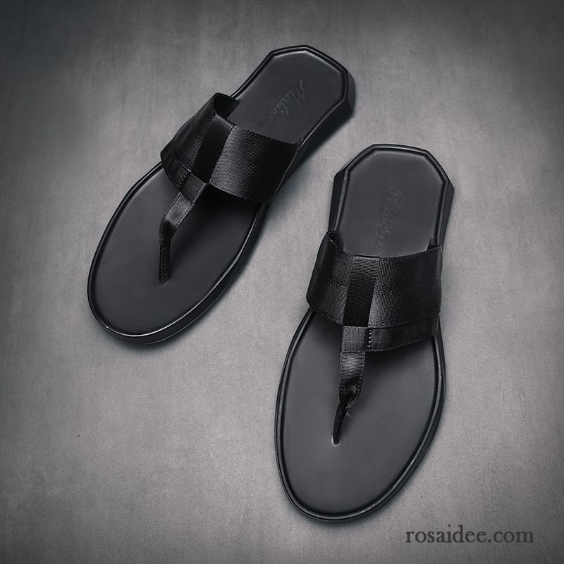 Flip Flops Herren Mode Persönlichkeit Schuhe Sommer Neue Hausschuhe Sandfarben Schwarz