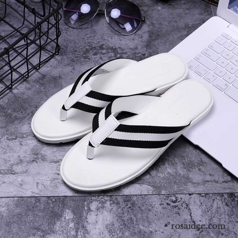 Flip Flops Herren Neue Rutschsicher Sommer Schuhe Ultra Sandalen Sandfarben Weiß