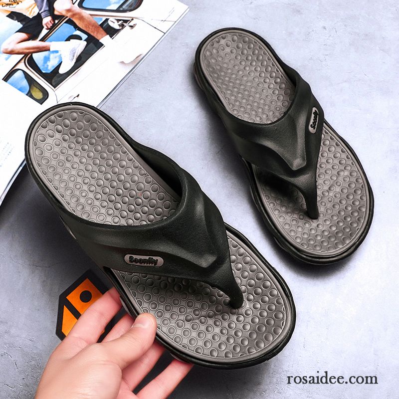 Flip Flops Herren Sandalen Casual Sommer Rutschsicher Neue Trend Sandfarben Schwarz