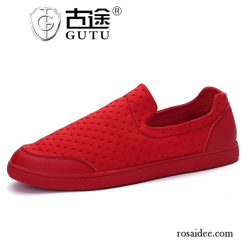 Haferlschuhe Herren Slip-on Herren Sommer Trend Casual Schuhe Faul Rot Kaufen