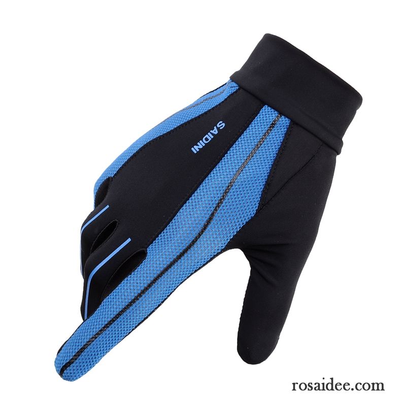 Handschuhe Herren Wander Sommer Outdoor Sport Sonnenschutz Dünne Blau