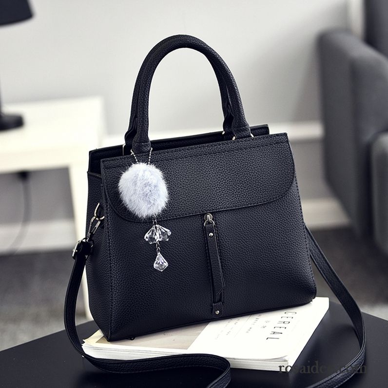 Handtasche Schwarz Kleine Retro Das Neue Allgleiches Mode Handtaschen Schultertaschen Großes Paket Einfach Kaufen