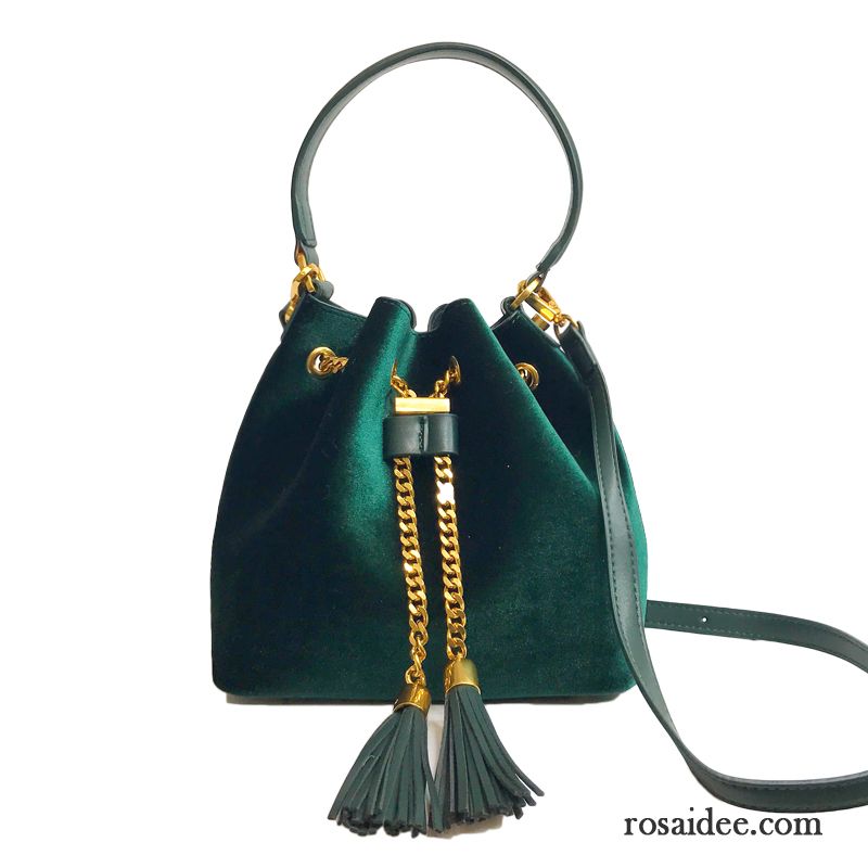 Handtaschen Damen Kette Messenger-tasche Das Neue Quaste Grün